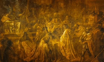 Drugi Pokój Toruński szkic do obrazu — Marian Jarczyński