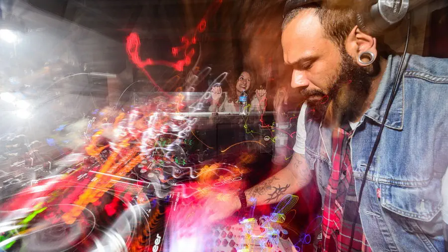 Klub muzyczny na Manhattanie. Nowy Jork.