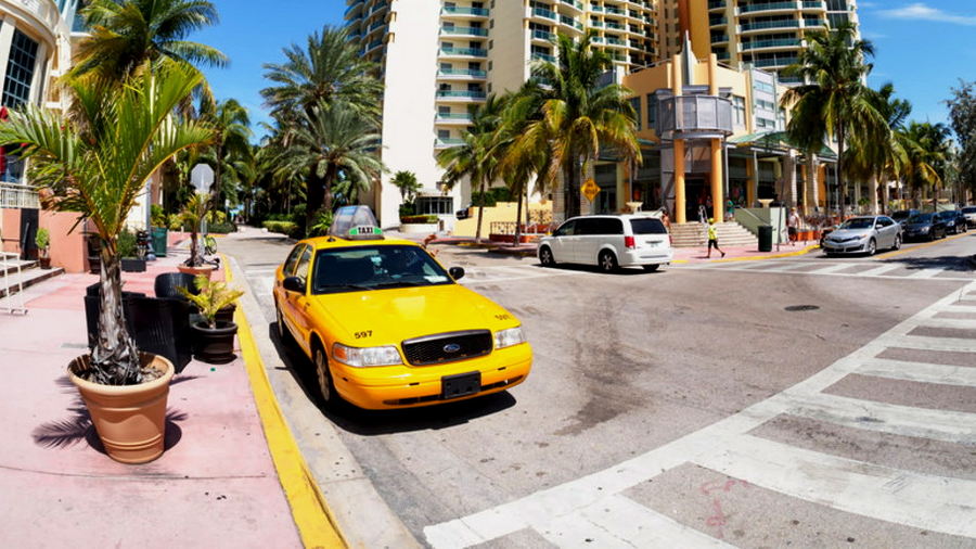 Taksówka z Miami w USA