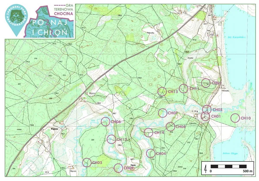 Mapa gry terenowej Chocina