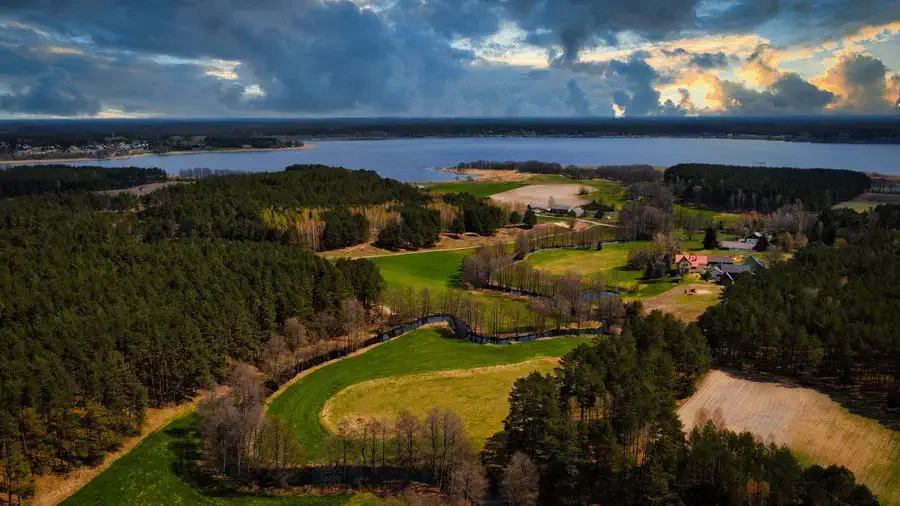 Zaborski Park Krajobrazowy i rzeka Chocina.