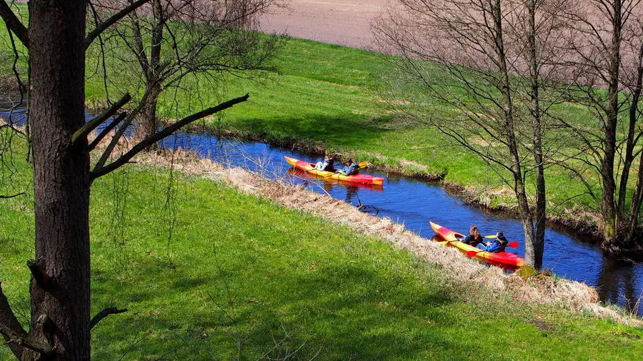 Kajaki na rzece Chocina
