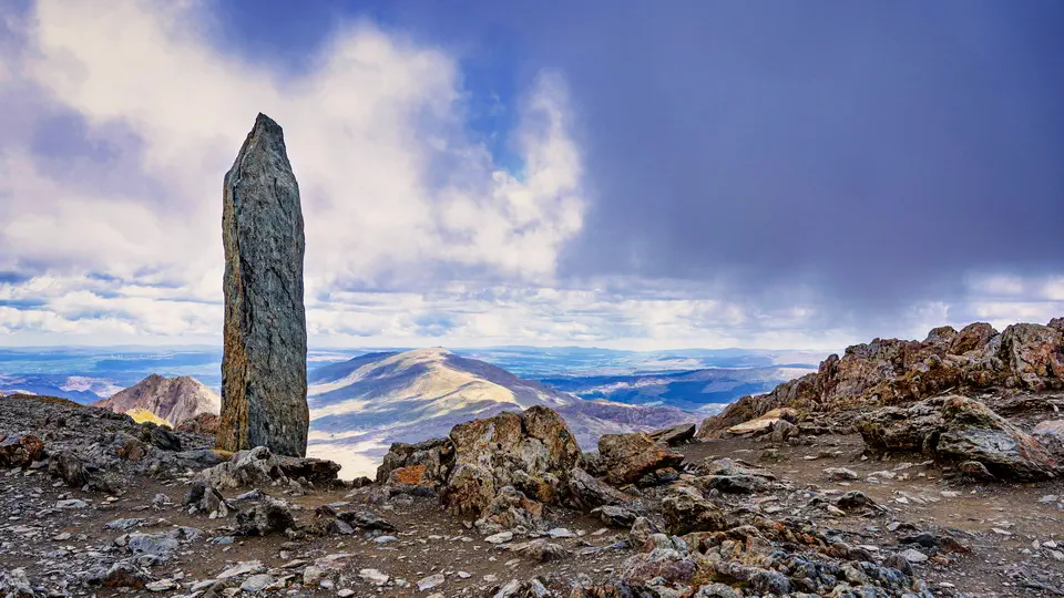 Góra Snowdon i Park Narodowy Snowdonia.
