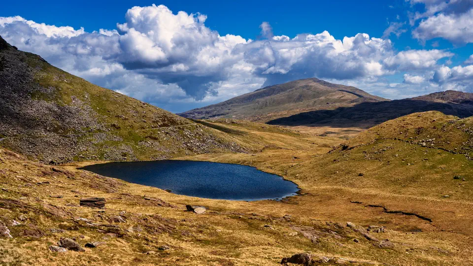 Góra Snowdon i Park Narodowy Snowdonia.