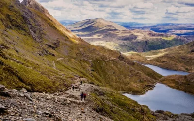 Góra Snowdon w Parku Narodowym Snowdonia w Walii