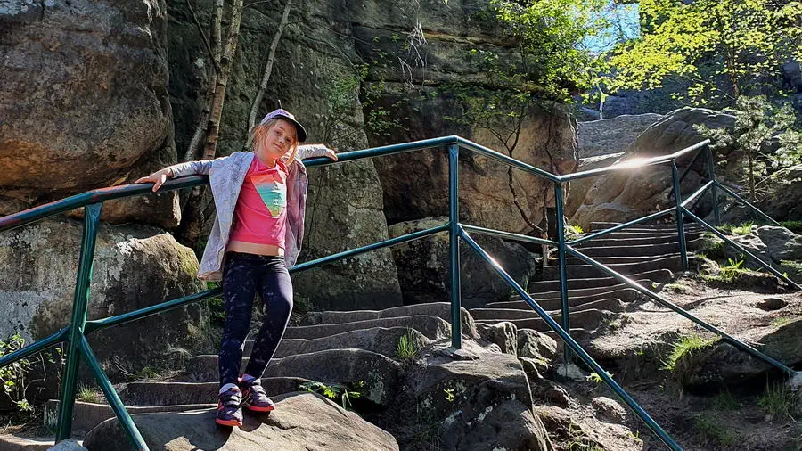 Schody Fransa Pabli Szczeliniec Wielki