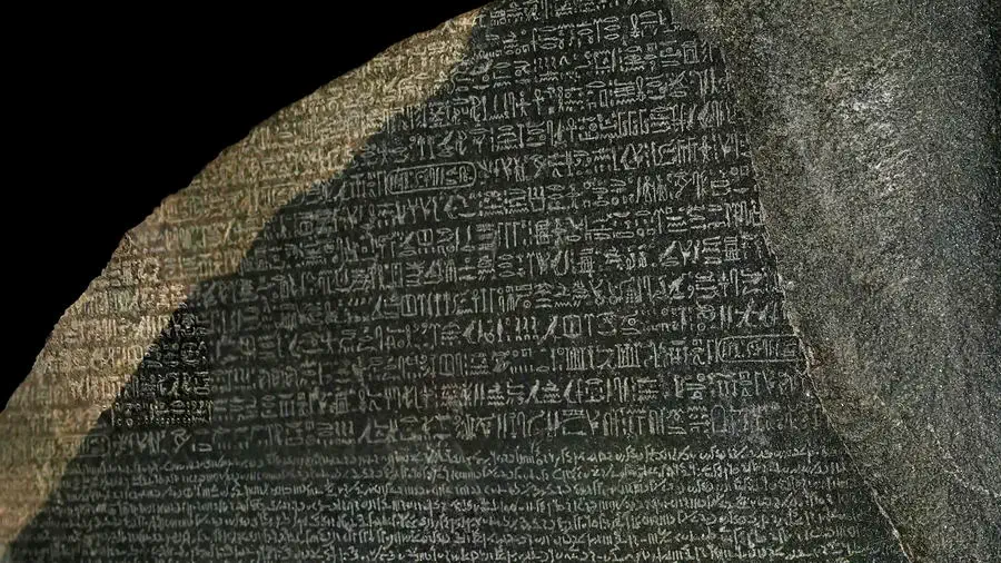 Kamień z Rosetty w Muzeum Brytyjskim w Londynie