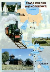 Kolejka Wąskotorowa w Żninie, mapa