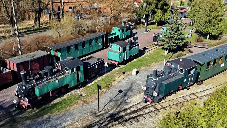 Kolejka Wąskotorowa w Żninie i w Wenecji muzeum pełne stalowych piękności