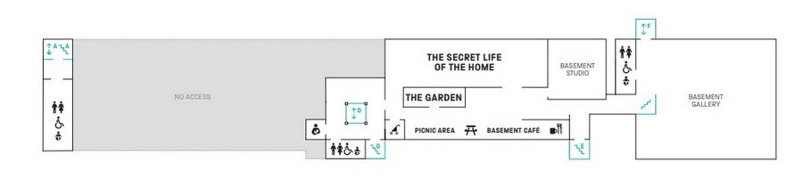 Muzeum Nauki i Techniki w Londynie. Mapa piwnicy w Muzeum Nauki w Londynie