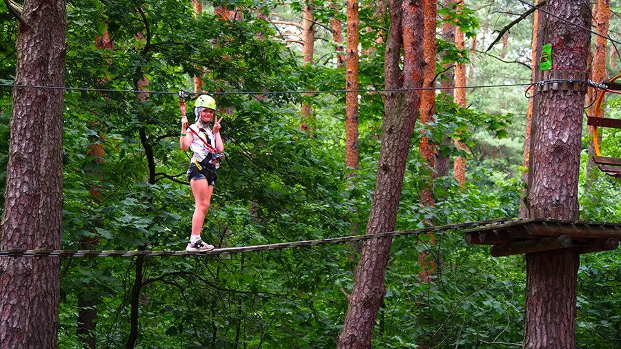 Park linowy na Roztoczu