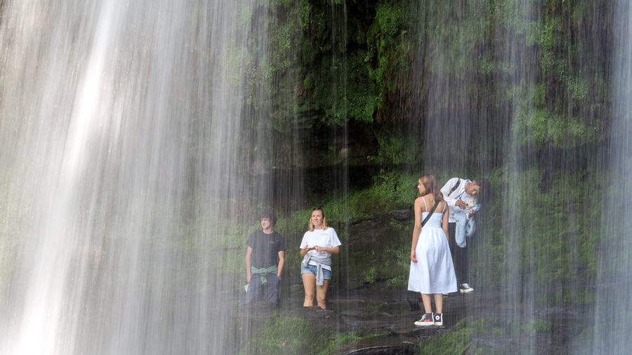 Wodospad w Brecon Beacons Walia