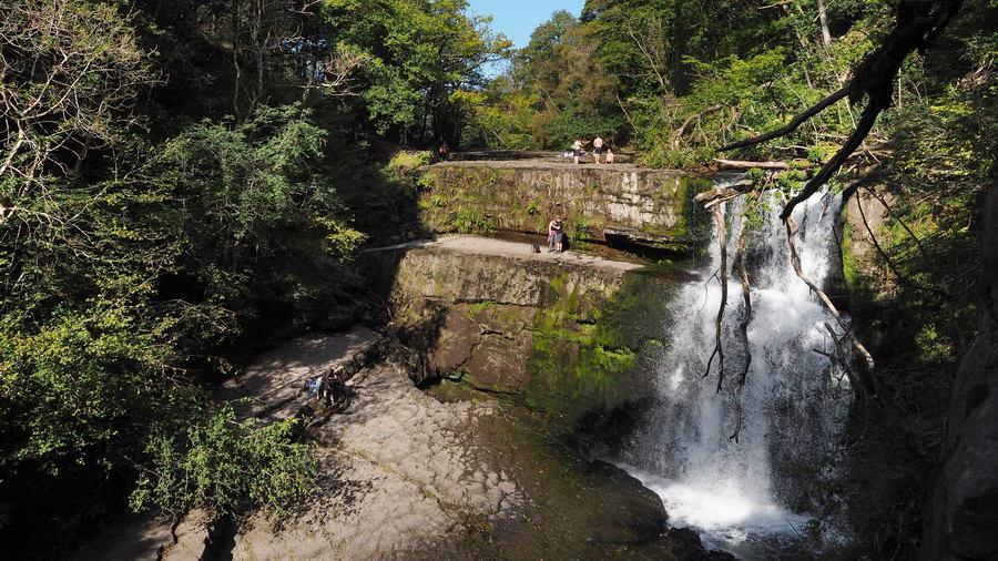 Wodospad w Brecon Beacons Walia