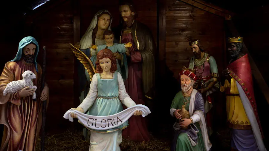 Szopka wigilijna.