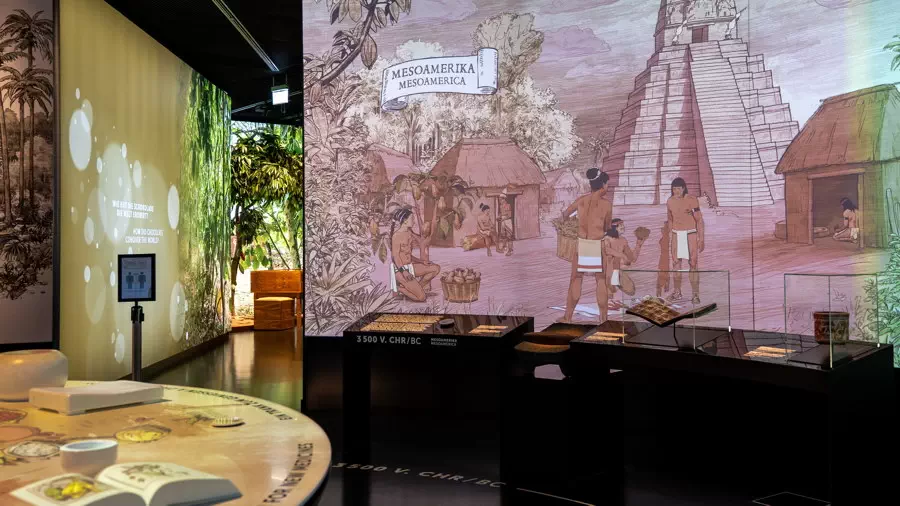 Fabryka szwajcarskiej czekolady Lindt w Zurychu. 
Historia czekolady w Muzeum Lindt w Zurichu