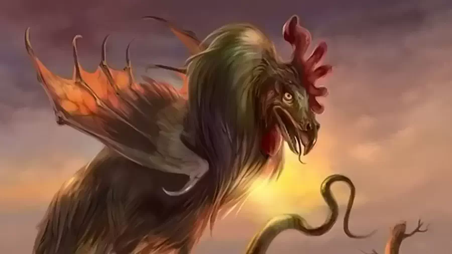 Bazyliszek z głową koguta