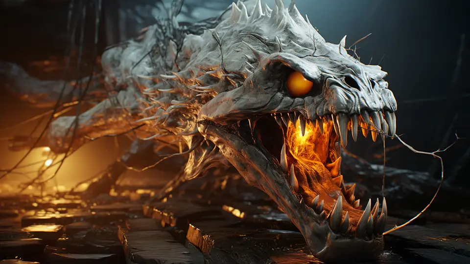 Bazyliszek, szkielet potwora AI