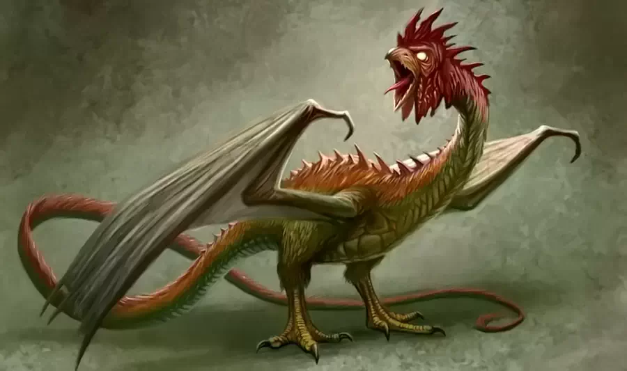 Bazyliszek takim jakim wyobrażano go sobie dawniej