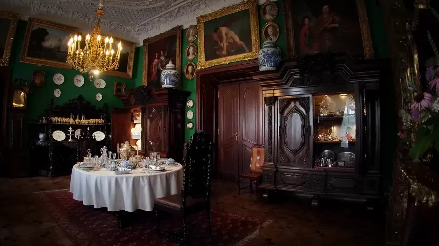 Wnętrze pałacu w Kozłówce