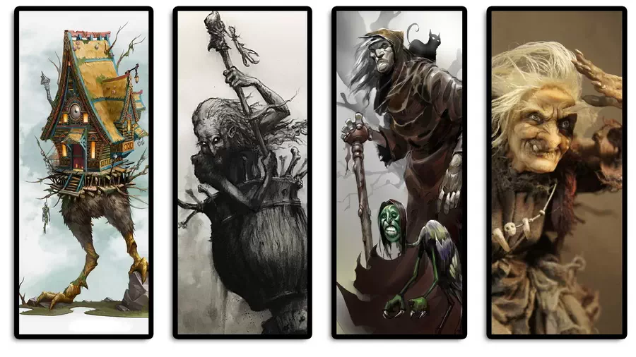 Baba Jaga zestaw grafik