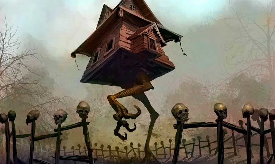 Chata Baby Jagi na kurzych stópkach 