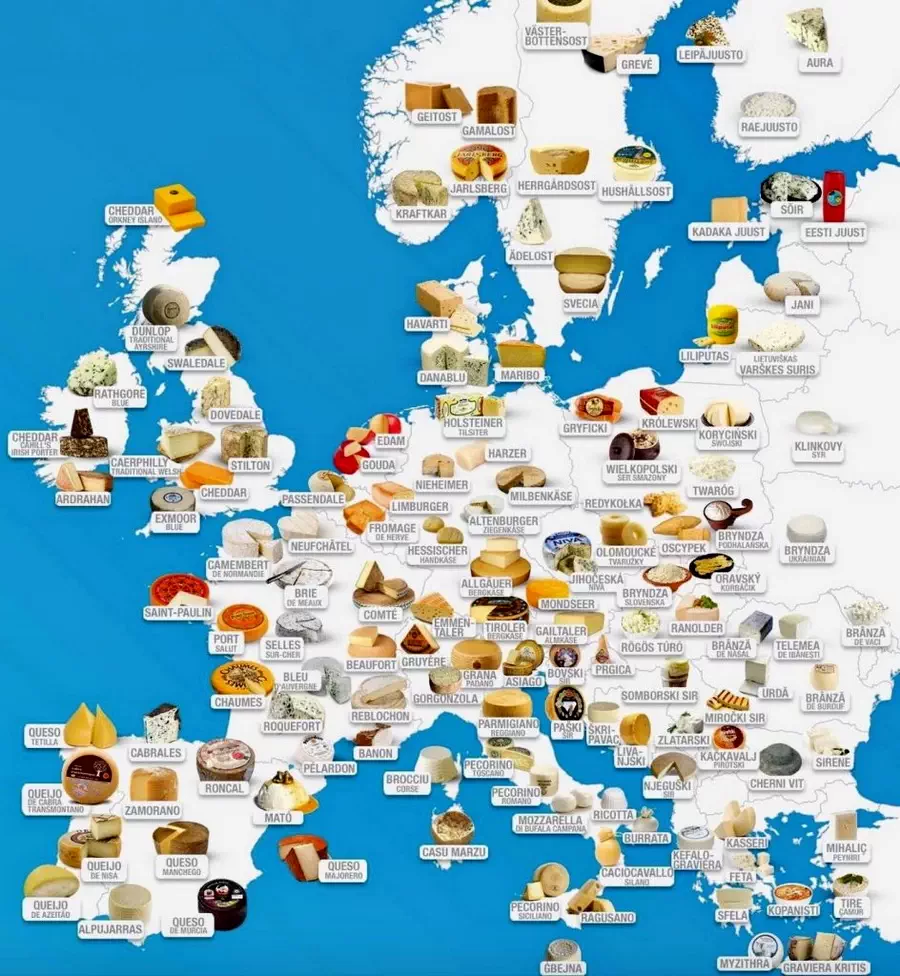 Mapa serów na świecie