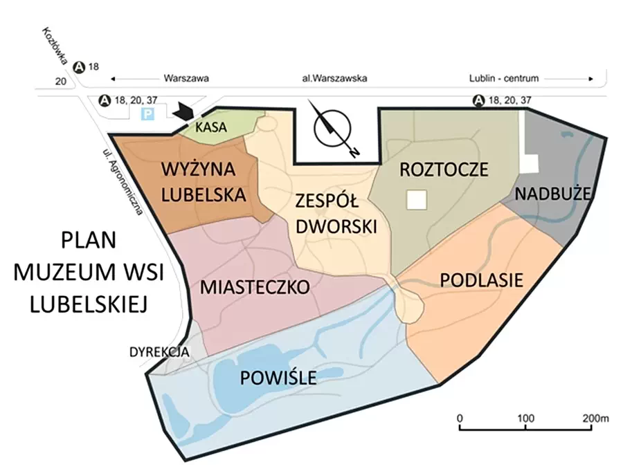Mapa Muzeum Wsi Lubuskiej