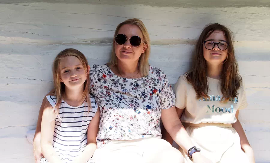 Baranowscy w Muzeum Wsi Lubuskiej. Ewa Baranowska.