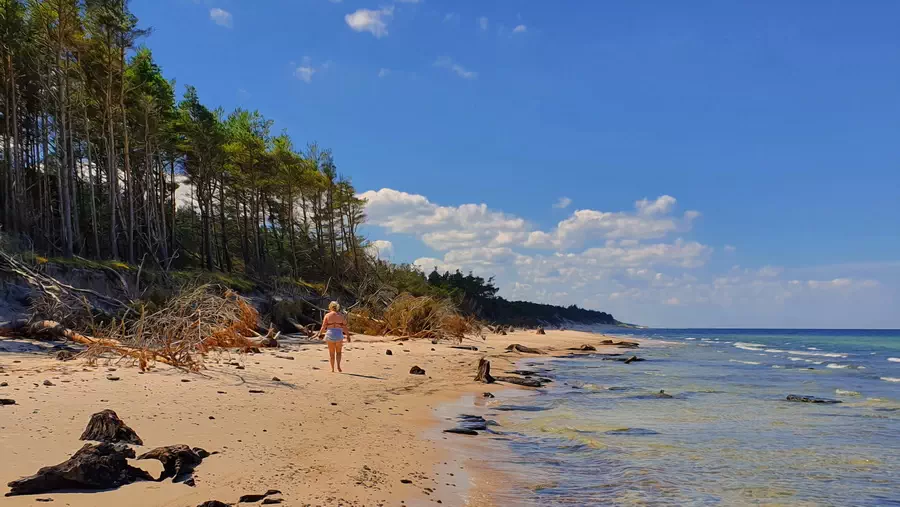 Znikające plaże w Czołpinie