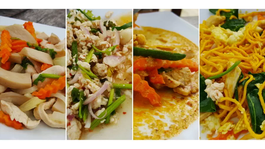 Jedzenie na wyspie Koh Phangan w Tajlandii