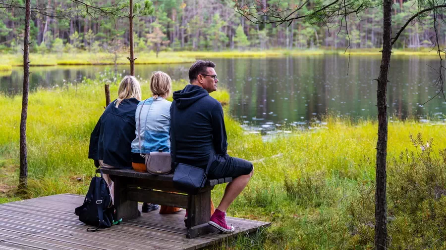 Punkt widokowy w rezerwacie Jeziorka Kozie