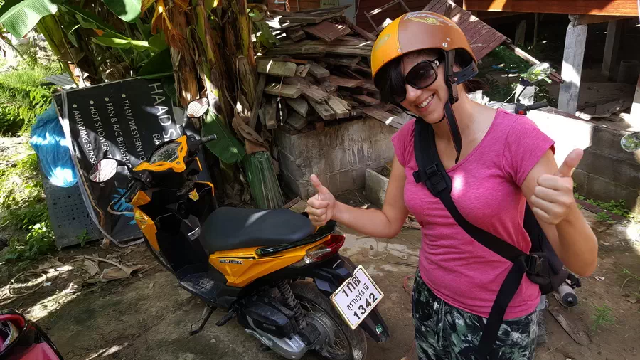 Wynajem skutera na wyspie Koh Phangan w Tajlandii
