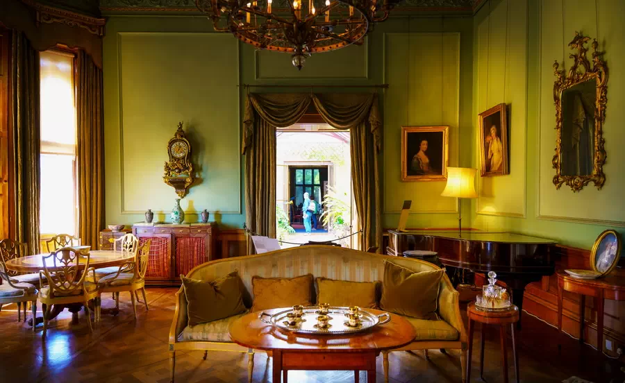 Bawialnia w zamku Dunster Castle