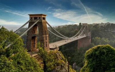 Clifton Suspension Bridge wiszący most w Bristolu, symbol i atrakcja miasta