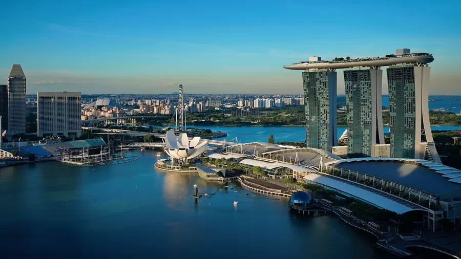 Widok na Singapur