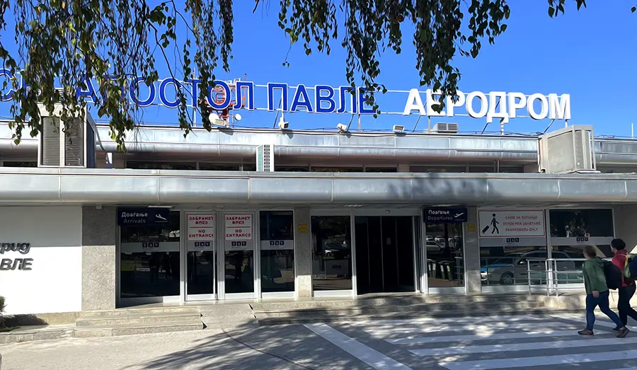 Niewielkie lotnisko w Ochrydzie Macedonia