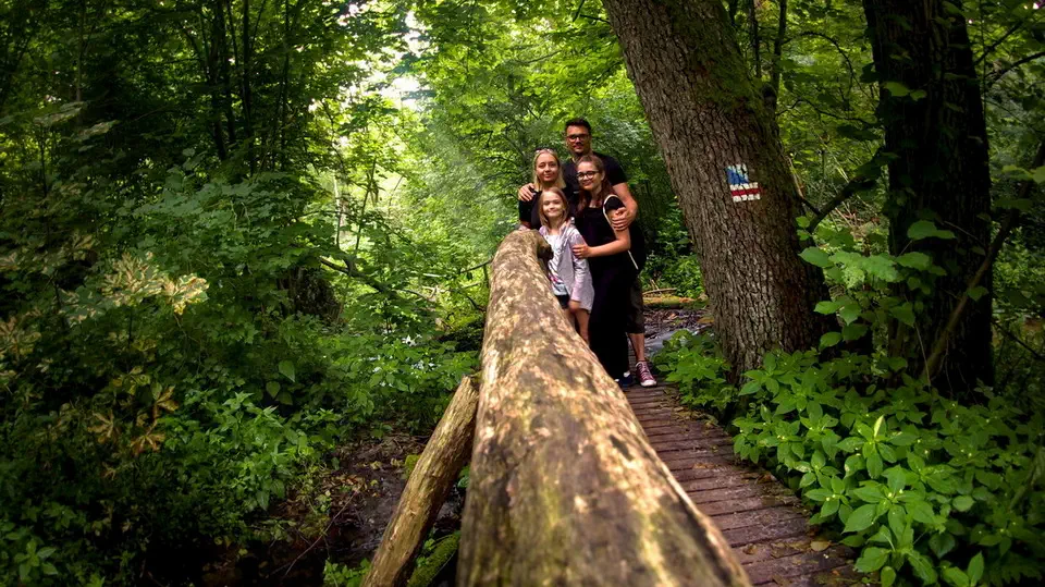 Czarcie Polce na Roztoczu nad rzeką Sopot. Ewa Baranowska, Michał Baranowski.