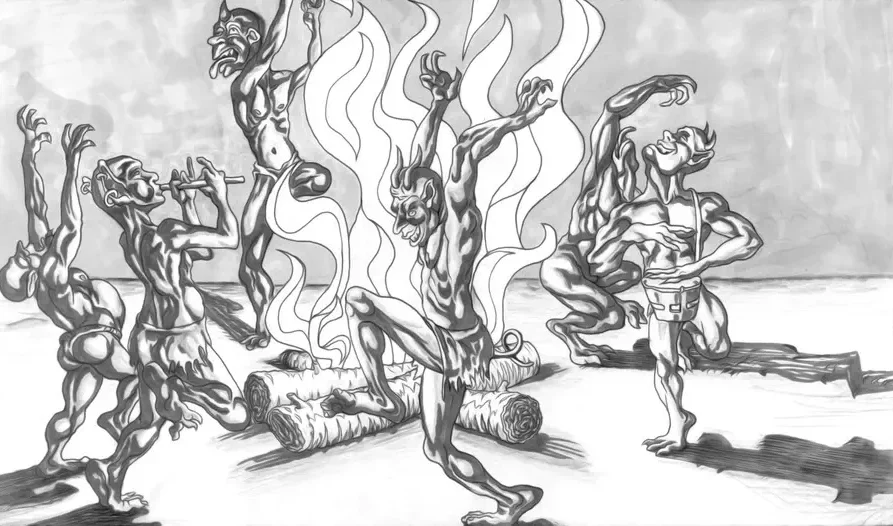 Tańczące w lesie diabły