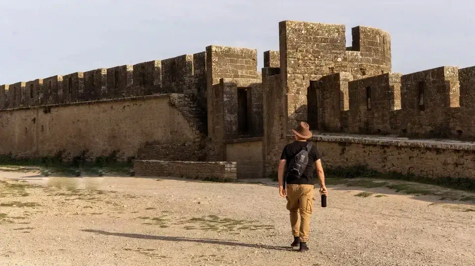 Carcassonne Francja. Pitor Kiżewski.