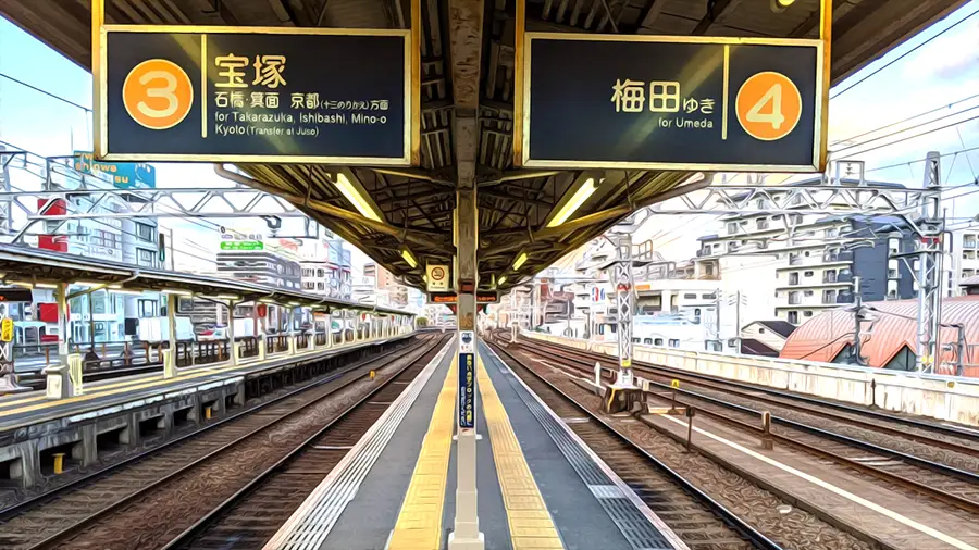 Dworzec w Japonii