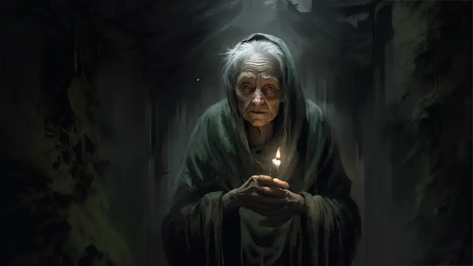 Licho słowiański demon nieszczęścia AI.