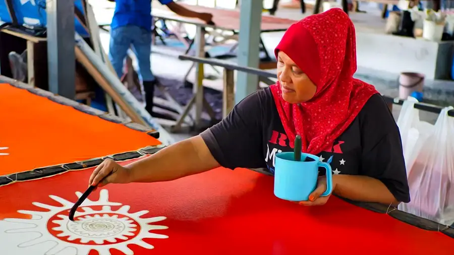 Batik Craft farbiarnia na wyspie Penang w Malezji