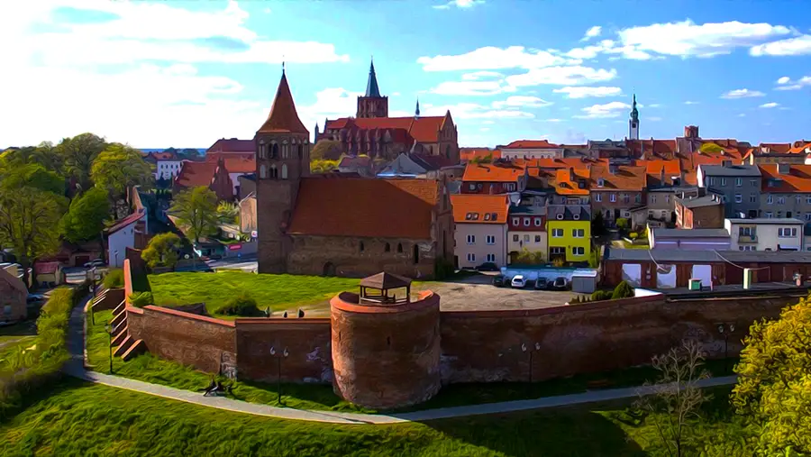 Chełmno miasto zakochanych Jeden z kościołów w Chełmnie