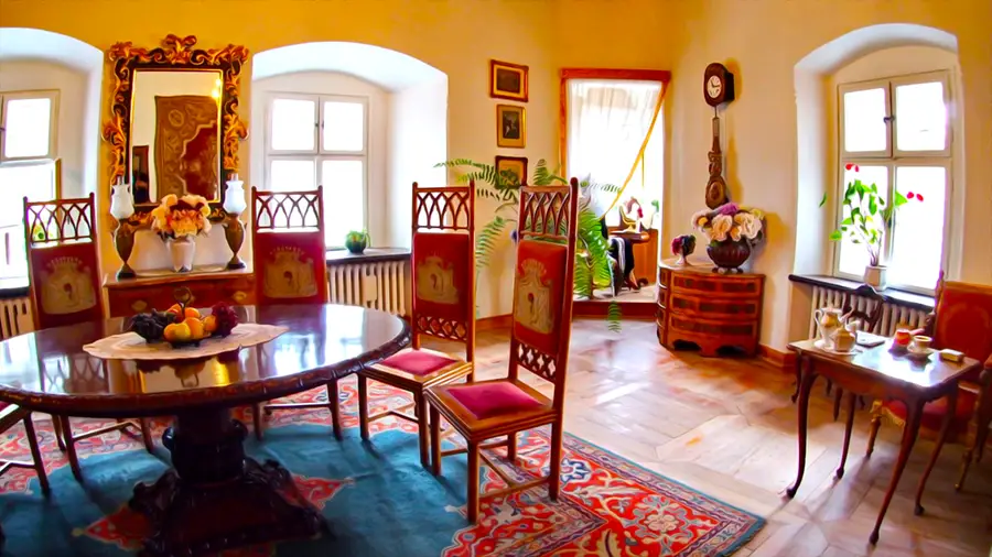 Zamek Dunajec. Komnaty z zamku w Niedzicy