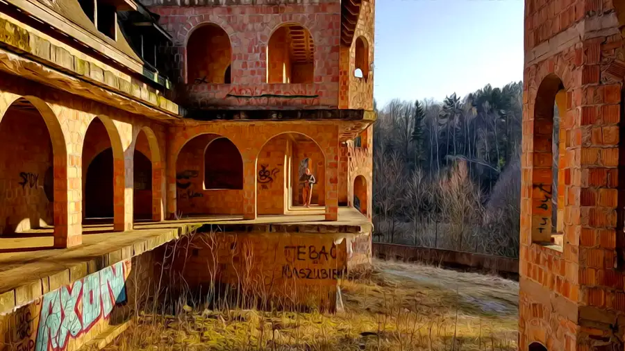 Ruiny zamku w Łapalicach