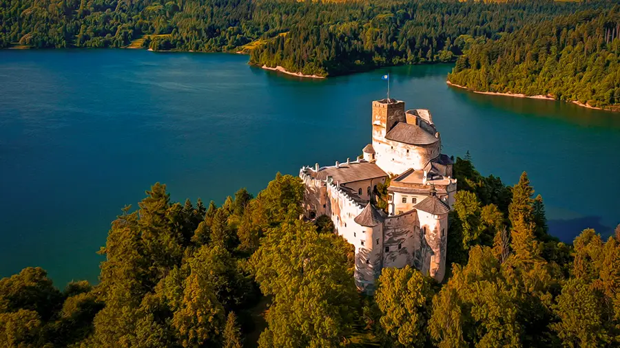 Położenie zamku Dunajec w Niedzicy