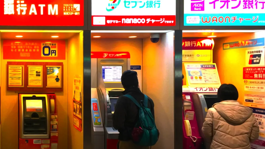 Japonia koszty i ceny. 
Bankomaty w Japonii