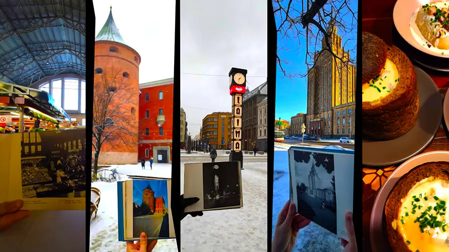 Ryga wyprawa w przeszłość z albumem starych zdjęć