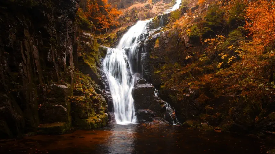 Wodospad Kamieńczyka w Sudetach
