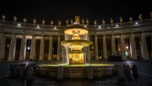 Fontanna z placu świętego Piotra w Rzymie